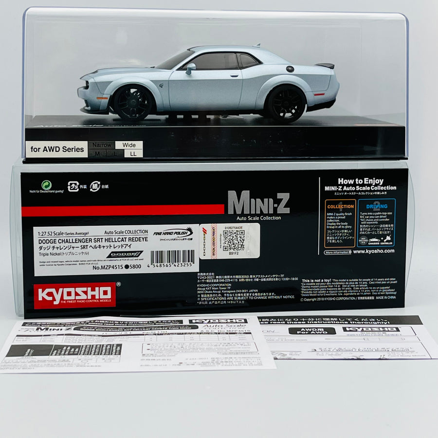 Kyosho Mini-z Body ASC DODGE CHALLEGER SRT HELLCAT REDEYE MZP451S