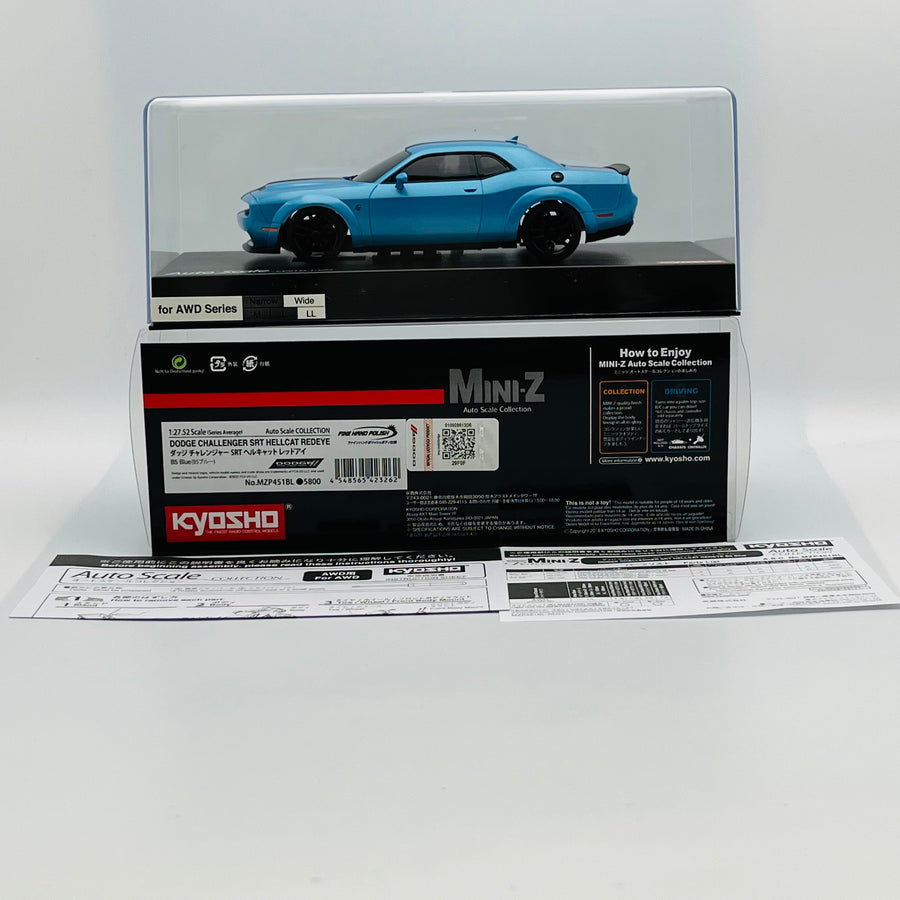 Kyosho Mini-z Body ASC DODGE CHALLEGER SRT HELLCAT REDEYE MZP451BL