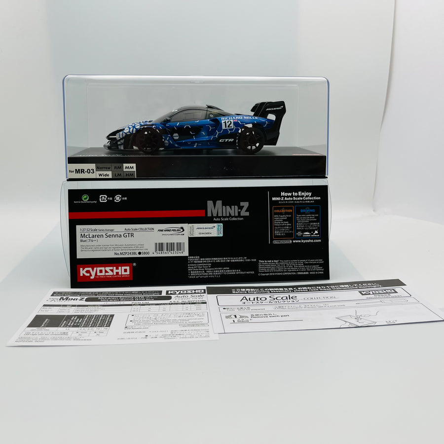 Kyosho Mini-z Body ASC McLaren Senna GTR Blue MZP243BL