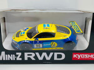 KYOSHO Mini-Z Ready Set RWD Audi R8 LMS Phoenix Racing NBR 2010 32329BT