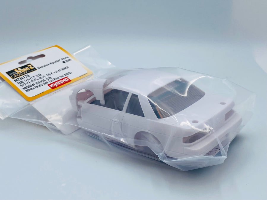 Kyosho Mini-z White Body Set Nissan Silvia S13 (With Rim) MZN178