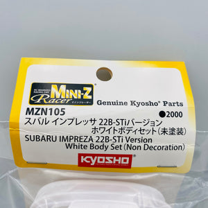 Kyosho Mini-z White Body Set Subaru Impreza 22B-STi Version MZN105