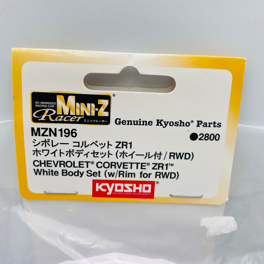 Kyosho Mini-z White Body Set Chevrolet Corvette ZR1 MZN196