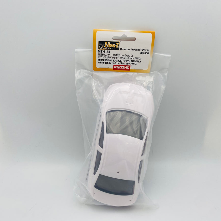 Kyosho Mini-z White Body Set Mitsubishi Lancer Evolution X MZN184