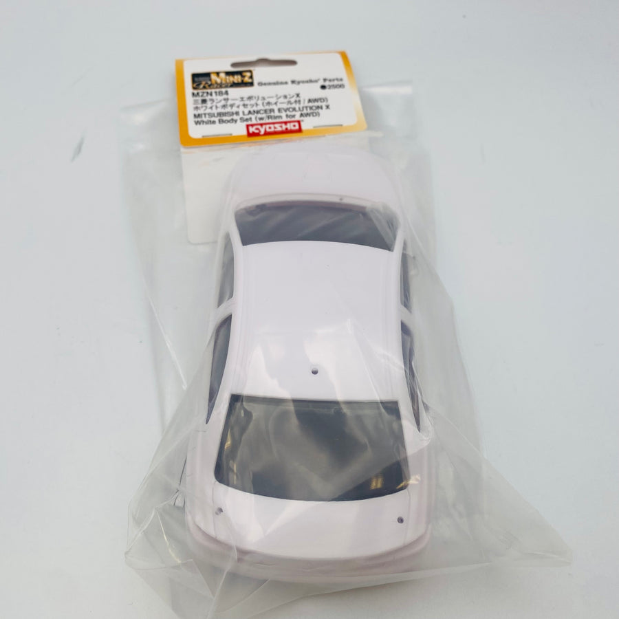 Kyosho Mini-z White Body Set Mitsubishi Lancer Evolution X MZN184