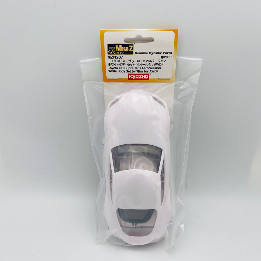 Kyosho Mini-z White Body Set TOYOTA GR Supra TRD Aero Version(With Rim) MZN207