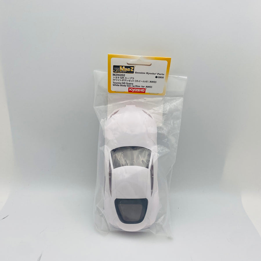 Kyosho Mini-z White Body Set TOYOTA GR Supra TRD Aero Version(With Rim) MZN207