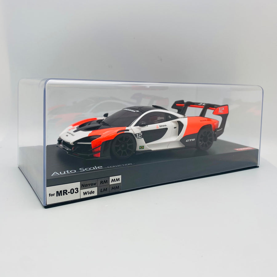 Kyosho Mini-z Body ASC McLaren Senna GTR White/Red MZP243WR