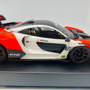 Kyosho Mini-z Body ASC McLaren Senna GTR White/Red MZP243WR