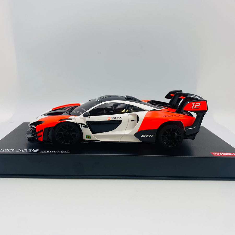 Kyosho Mini-z Body ASC McLaren Senna GTR White/Red MZP243WR