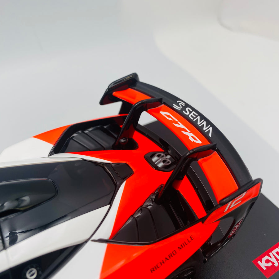 Kyosho Mini-z Body ASC McLaren Senna GTR White/Red MZP243WR