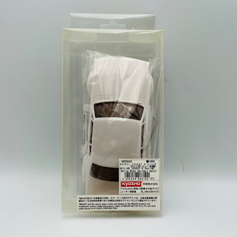 Kyosho Mini-z White Body Set Nissan Skyline 2000GT-R Racing MZN40