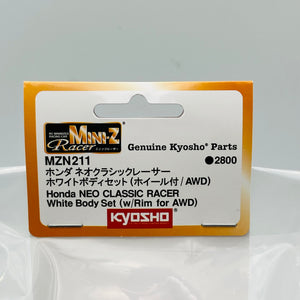 Kyosho Mini-z White Body Set Honda NEO Classic Racer MZN211