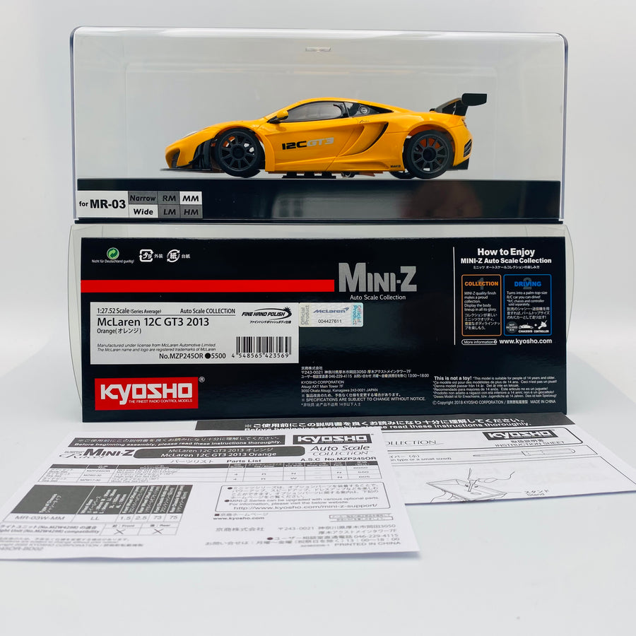 Kyosho Mini-z Body ASC McLaren 12C GT3 2013 MZP245OR/MZP226OR