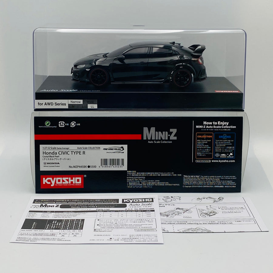 Kyosho Mini-z Body ASC Honda CIVIC TYPE R Crystal Black Pearl MZP445BK