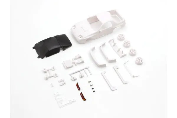 Kyosho Mini-z MAZDA SAVANNA RX-7 FC3S White Body set (w/Rim for AWD) MZN213
