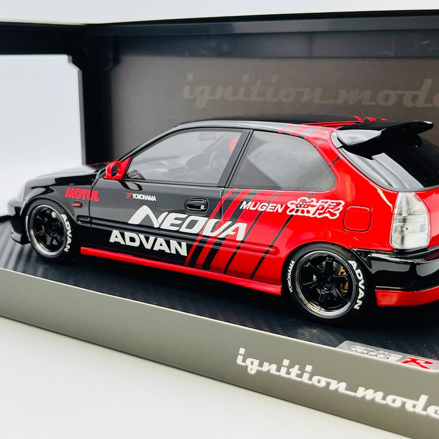 ignition 1/18 Honda CIVIC (EK9) Type R Black/Red IG2679