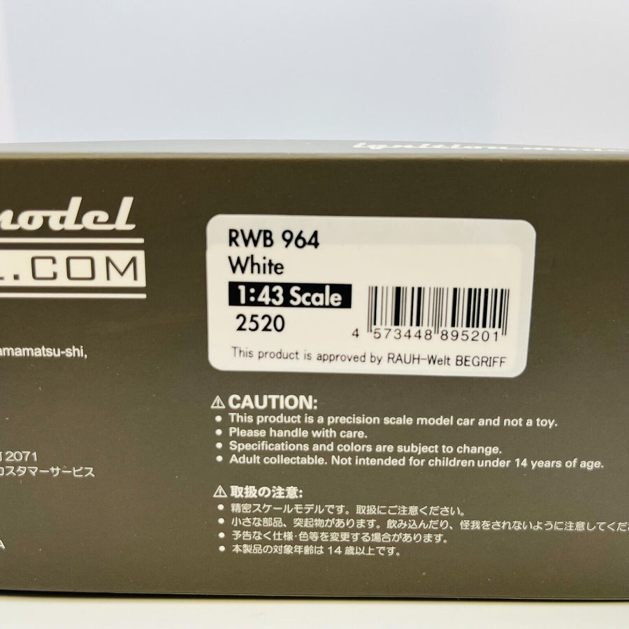 ignition model 1/43 RWB 964 White IG2520 – KUM'S TOY BARN