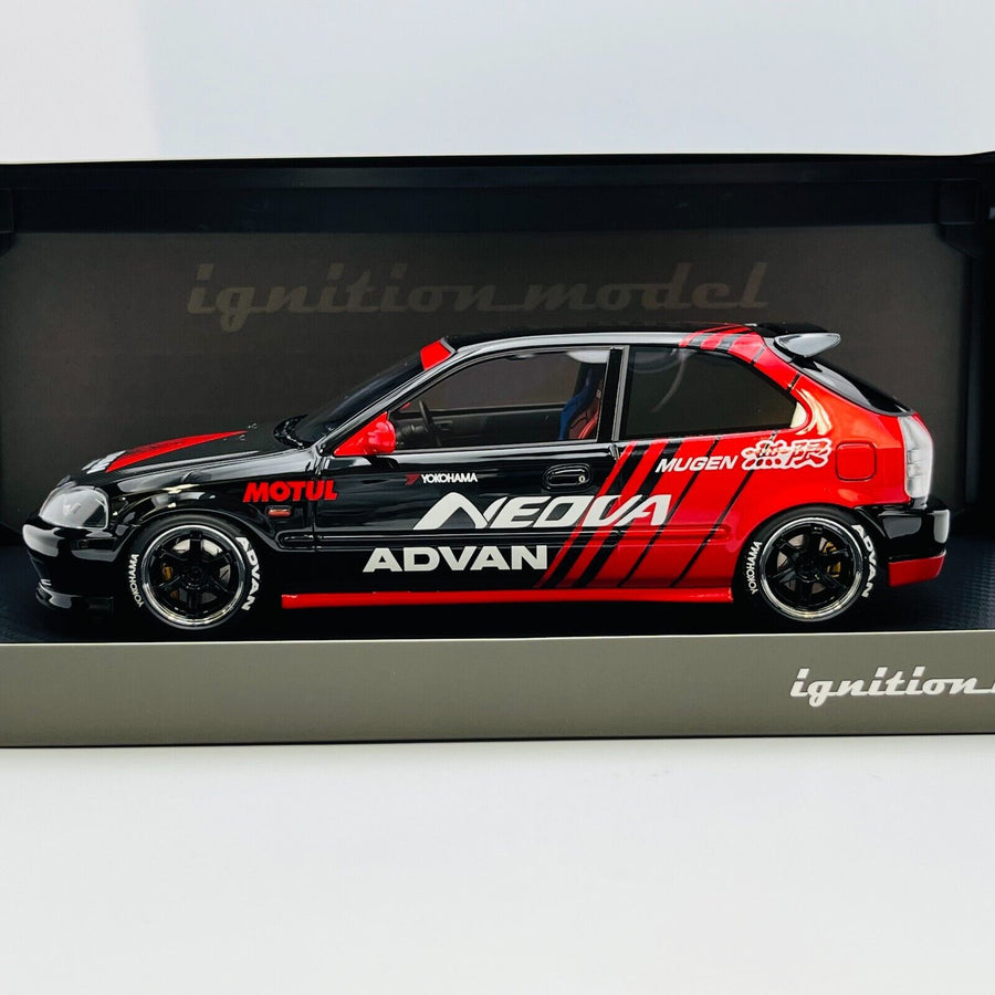 ignition 1/18 Honda CIVIC (EK9) Type R Black/Red IG2679