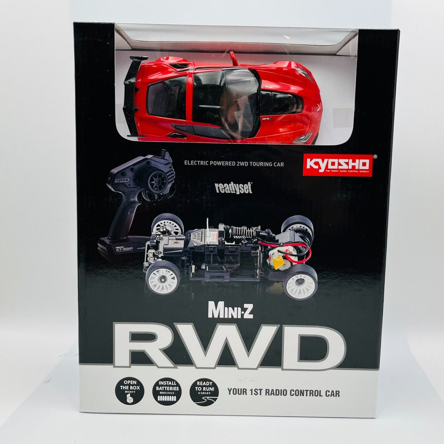 Kyosho MINI-Z RWD Series Ready Set CHEVROLET® CORVETTE® ZR1™ Torch Red 32334R