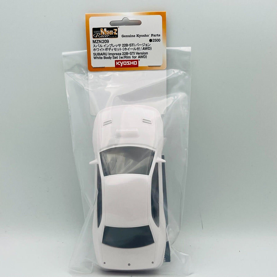 Kyosho SUBARU Impreza 22B-STi Version White Body Set (w/Rim for AWD) MZN209