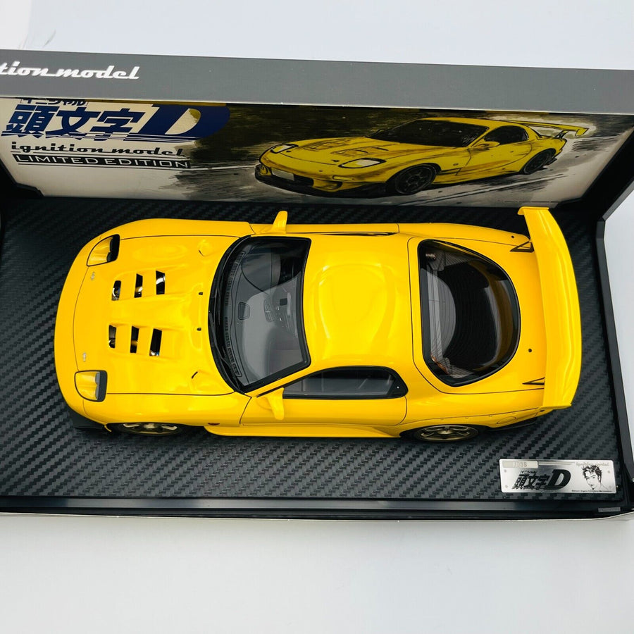 ignition model 1/18 INITIAL D Mazda RX-7(FD-35) Yellow IG2868