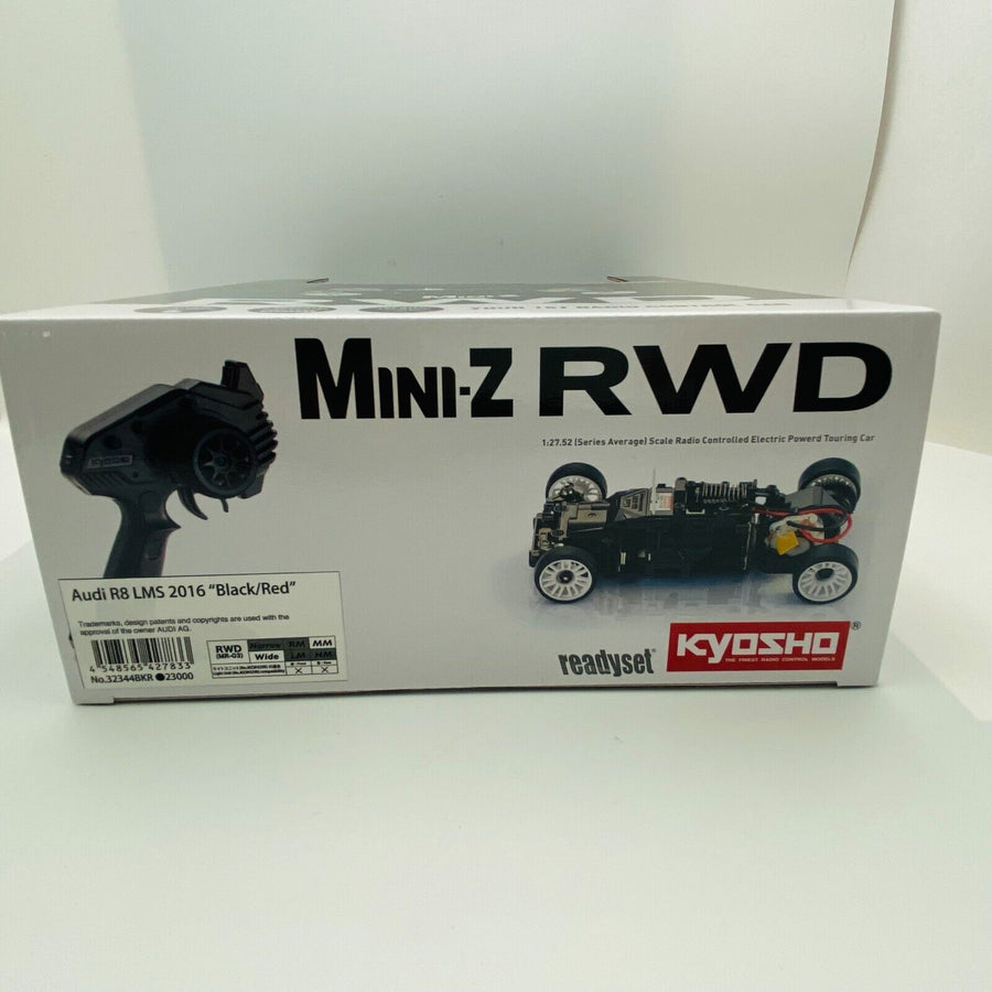 KYOSHO MINI-Z Readyset RWD Audi R8 LMS 2016 “Black/Red”  32344BKR