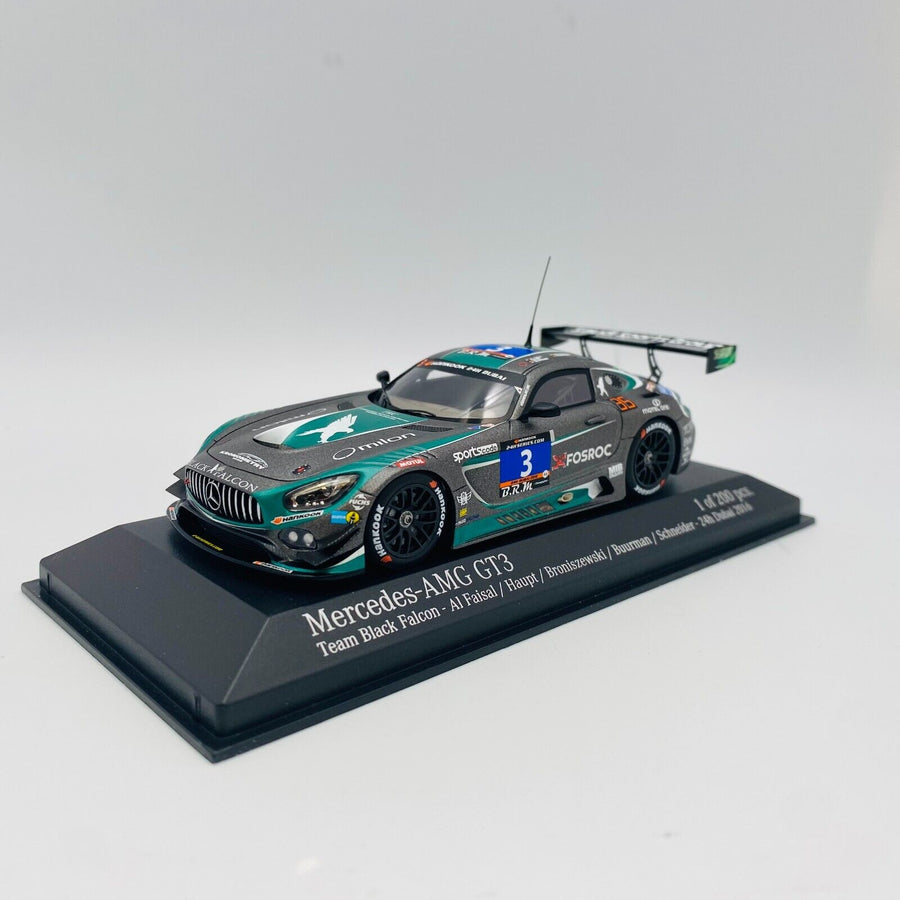 MINICHAMPS 1/43 Mercedes AMG GT3 Team Black Falcon 24h Dubai 2016