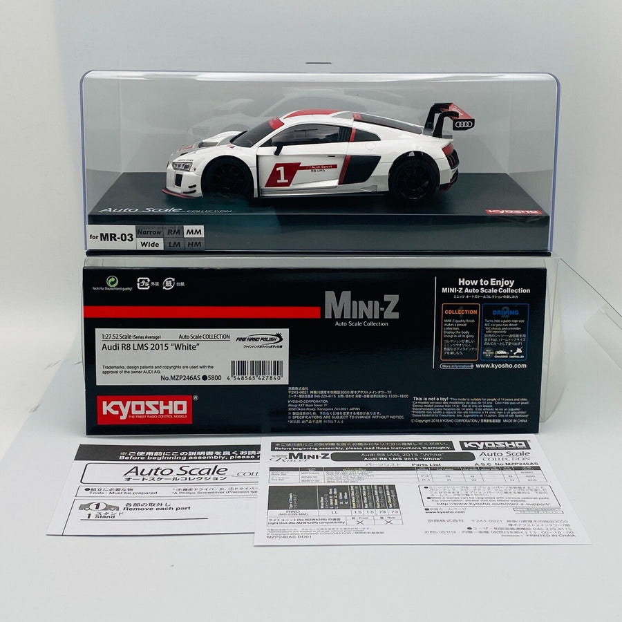Kyosho MINI-Z Body ASC Audi R8 LMS 2015 "White" MZP246AS