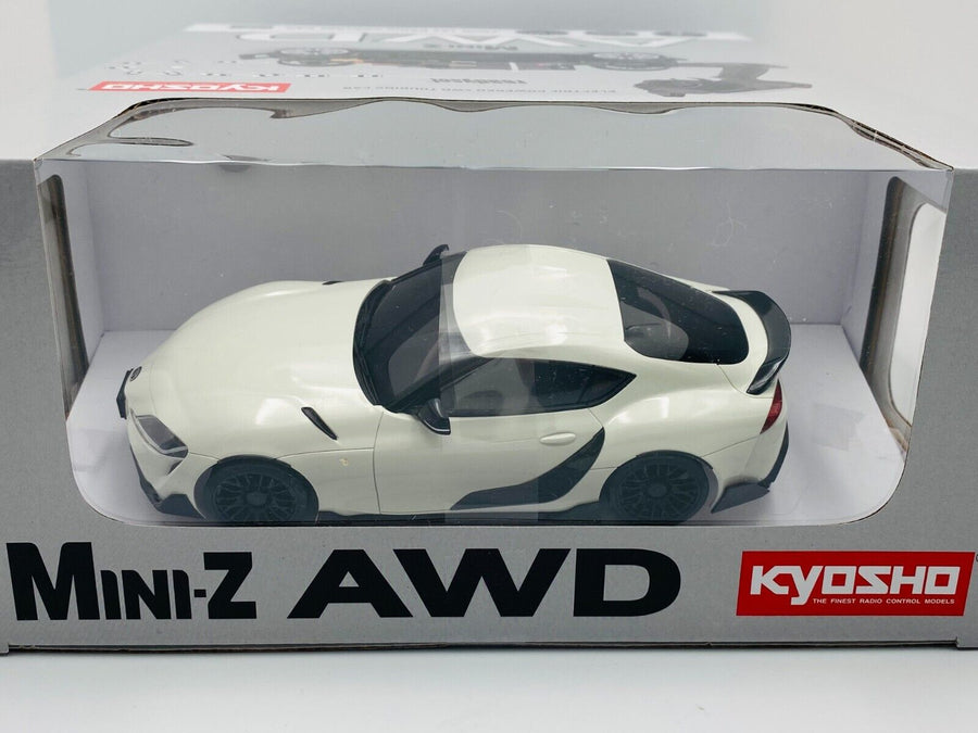 Kyosho MINI-Z Ready Set AWD TOYOTA GR Supra TRD Aero White Metallic 32626W