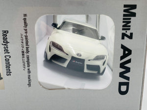 Kyosho MINI-Z Ready Set AWD TOYOTA GR Supra TRD Aero White Metallic 32626W
