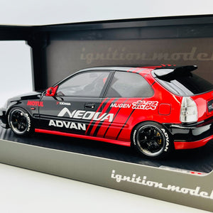 ignition 1/18 Honda CIVIC (EK9) Type R Black/Red IG2679