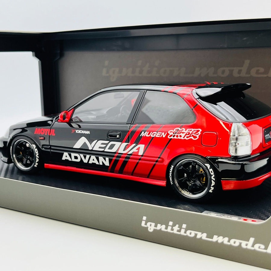 ignition 1/18 Honda CIVIC (EK9) Type R Black/Red IG2679