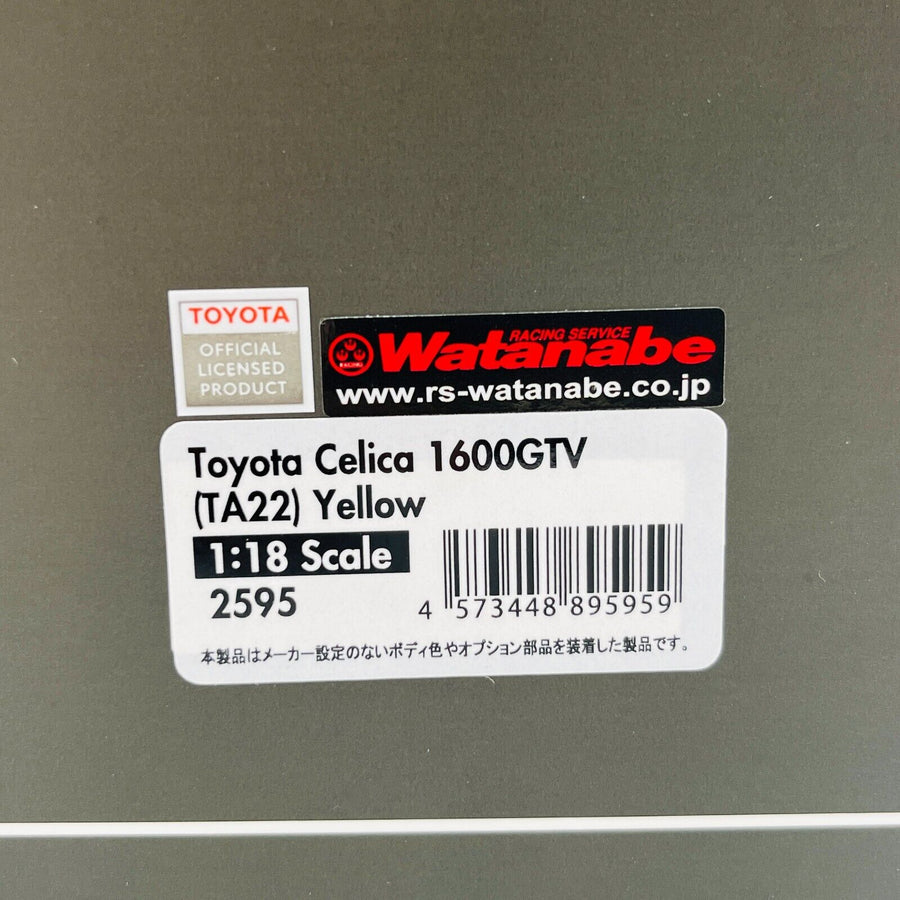 ignition model 1/18 Toyota Celica 1600GTV (TA22) Yellow IG2595