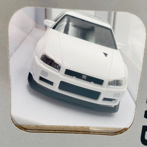 Kyosho MINI-Z AWD NISSAN SKYLINE GT-R R34 V.specⅡNür White 32629W