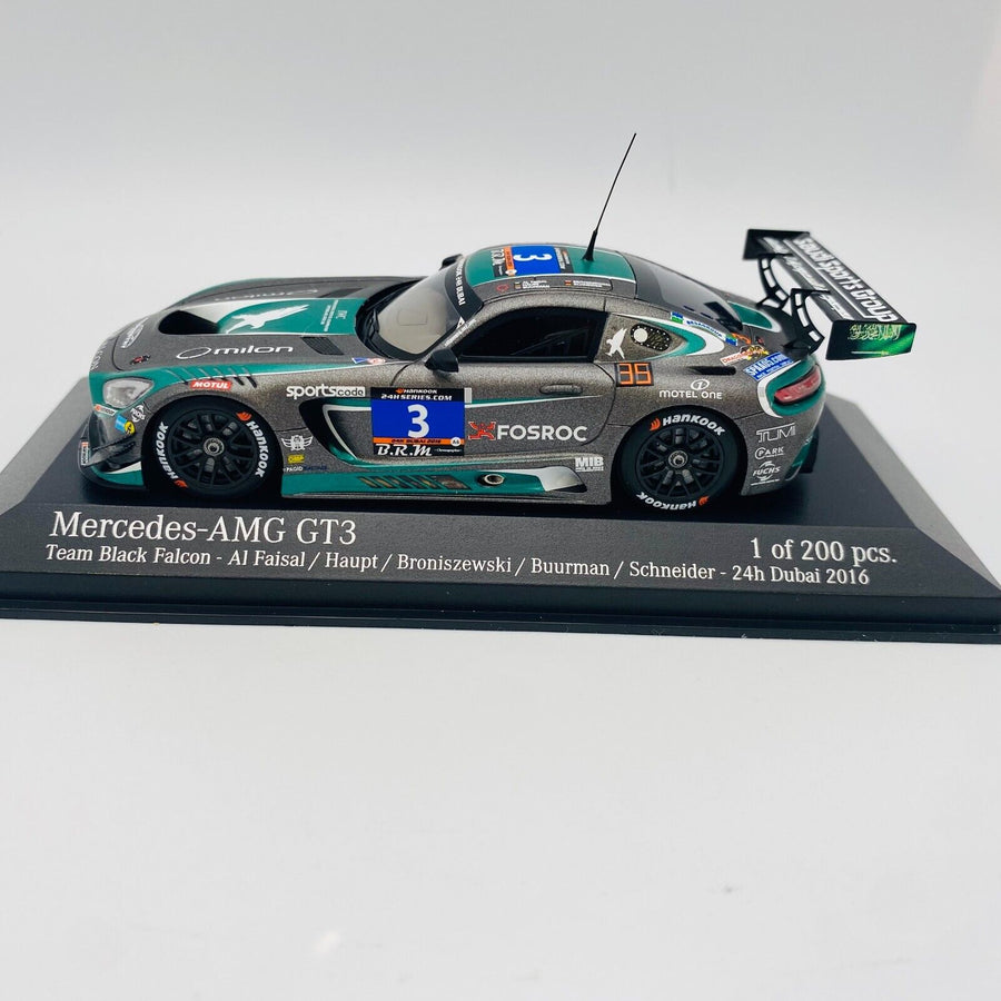 MINICHAMPS 1/43 Mercedes AMG GT3 Team Black Falcon 24h Dubai 2016