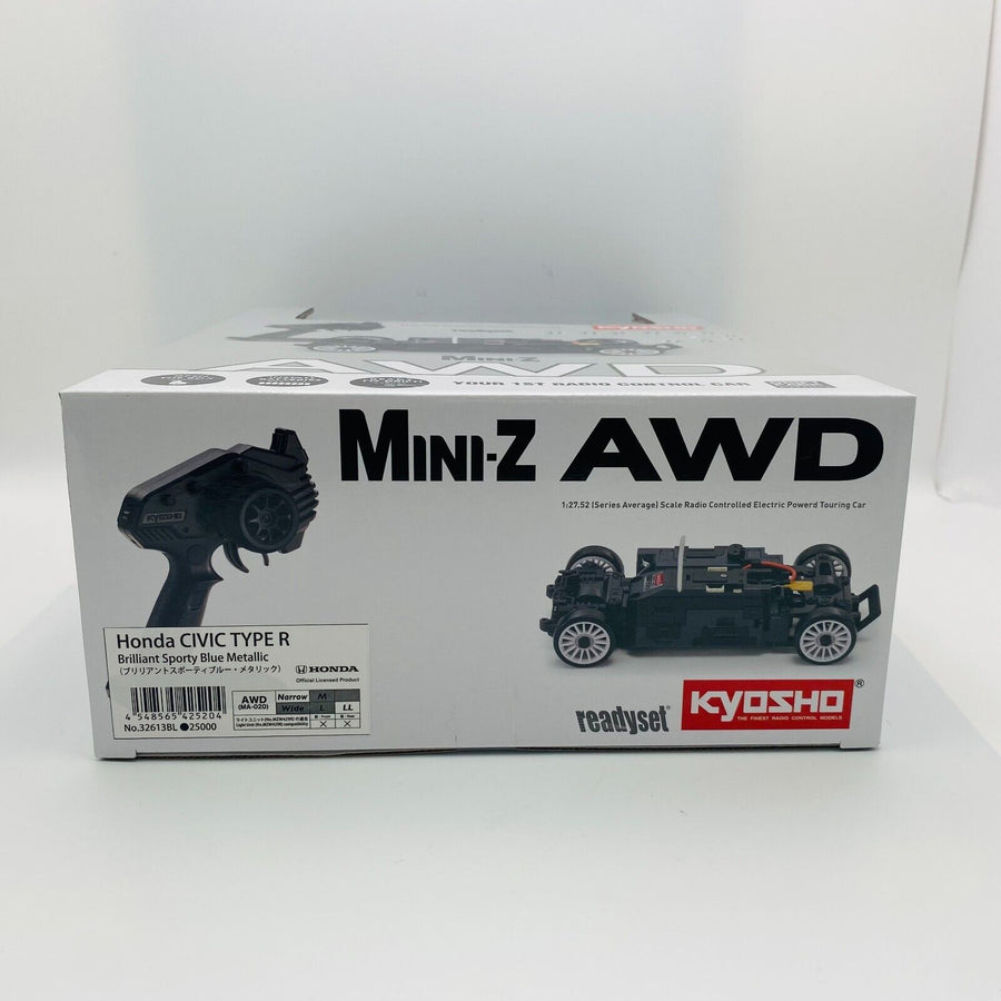 Kyosho MINI-Z Ready Set AWD Honda CIVIC Type-R Brilliant Sporty Blue 32613BL