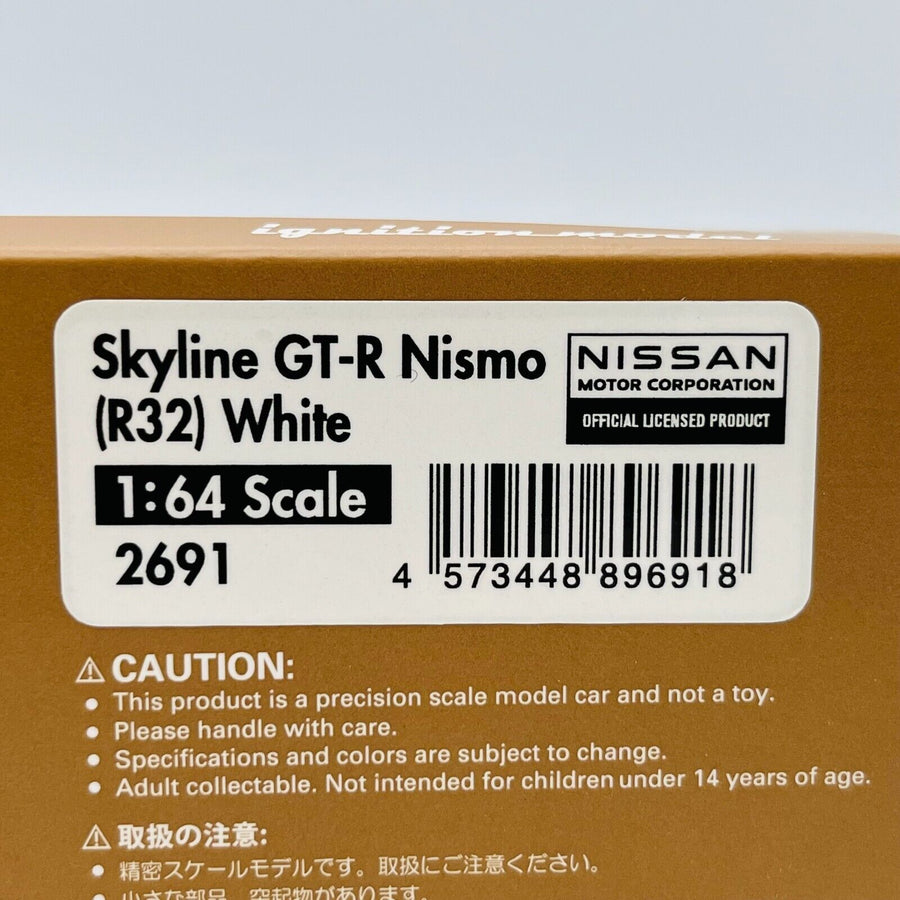 ignition model 1/64 Nissan Skyline GT-R Nismo (R32) White IG2691