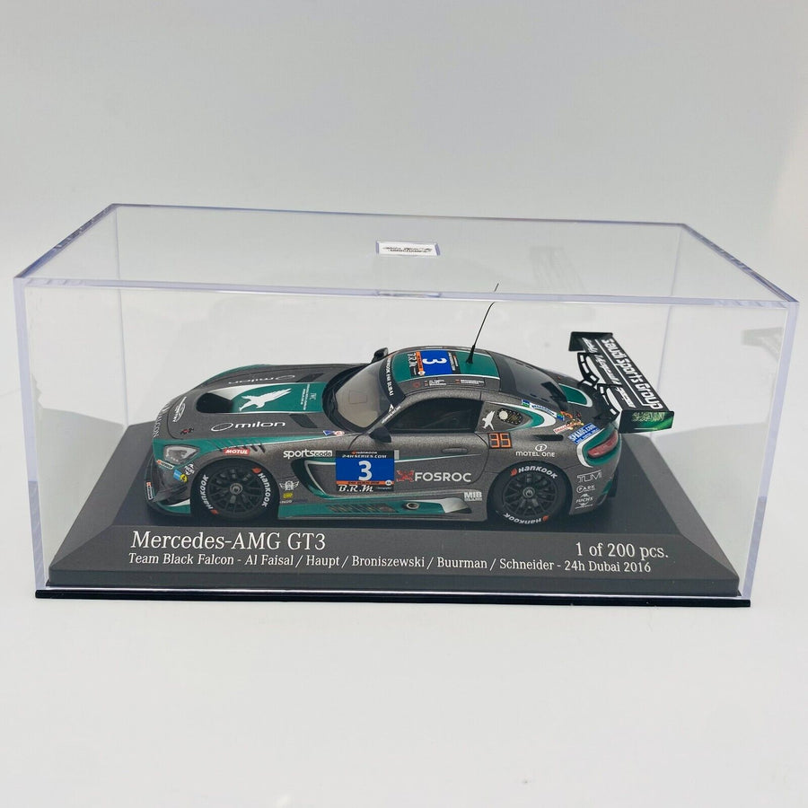 MINICHAMPS 1/43 Mercedes AMG GT3 Team Black Falcon 24h Dubai 2016