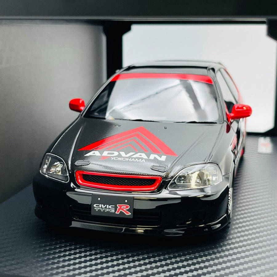 ignition 1/18 Honda CIVIC (EK9) Type R Black/Red IG2679