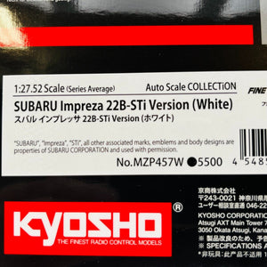 Kyosho Mini-z Body ASC SUBARU IMPREZA 22B-STi White MZP457W