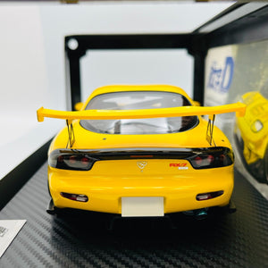 ignition model 1/18 INITIAL D Mazda RX-7(FD-35) Yellow IG2868