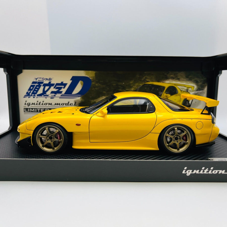 ignition model 1/18 INITIAL D Mazda RX-7(FD-35) Yellow IG2868