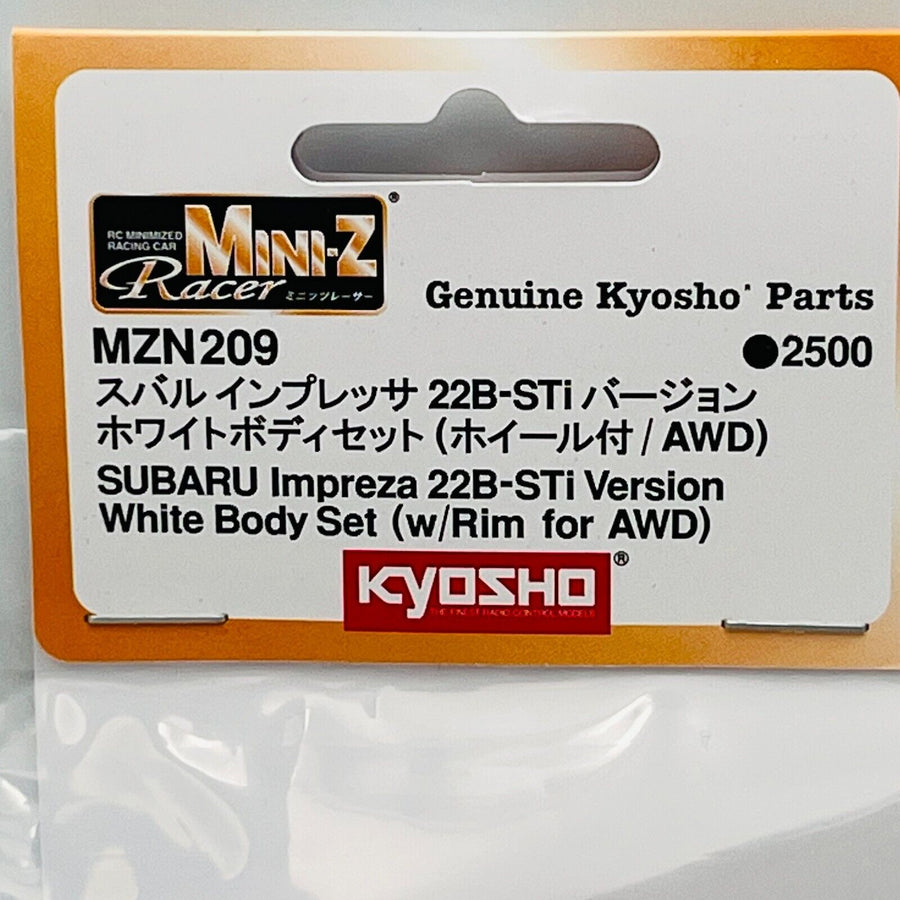 Kyosho SUBARU Impreza 22B-STi Version White Body Set (w/Rim for AWD) MZN209