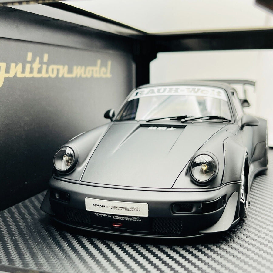 ignition model 1/18 PORSCHE RWB 964 Matt Black IG2463