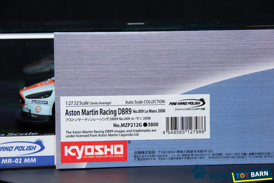 Kyosho Mini-z Body ASC Aston Martin Racing DBR9 No.009 Le Mans 2008 MZP212G