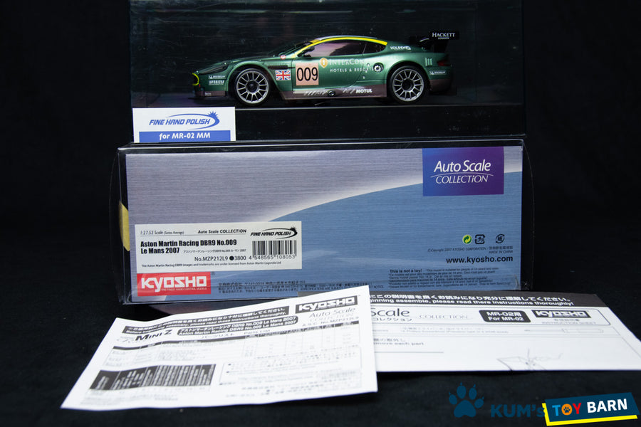 Kyosho Mini-z Body ASC Aston Martin Racing DBR9 No.009 Le Mans 2007 MZP212L9