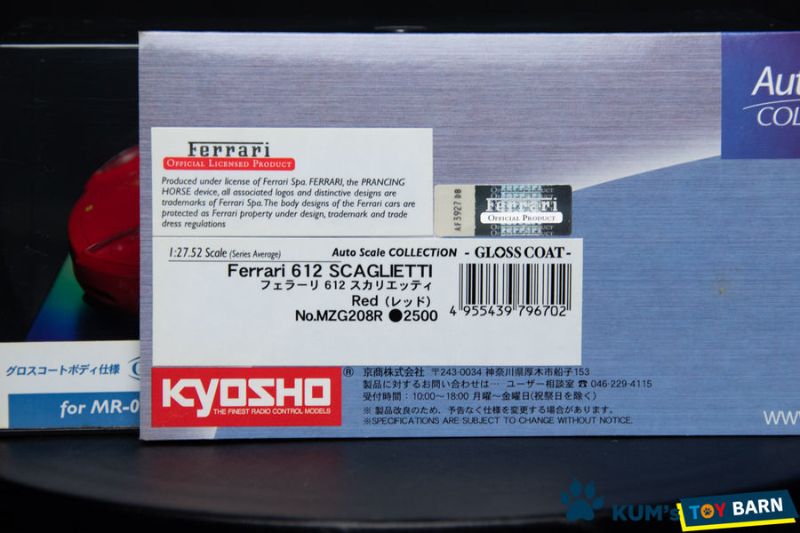 Kyosho Mini-z Body ASC Ferrari 612 SCAGLIETTI MZG208R