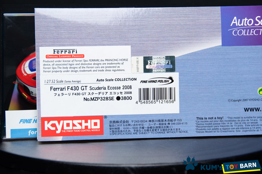 Kyosho Mini-z Body ASC Ferrari F430 GT Scuderia Ecosse  MZP328SE