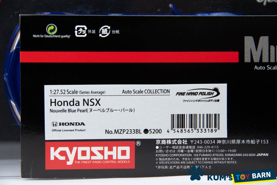 Kyosho Mini-z Body ASC HONDA NSX MZP233BL